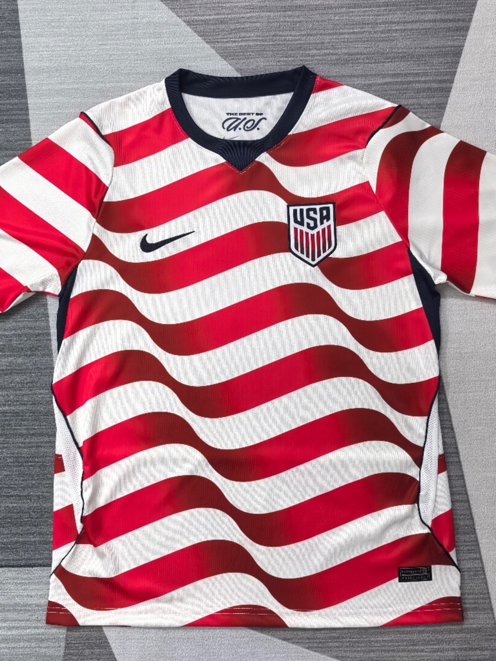 USA Soccer Jersey 2026 White/Red Fan Version